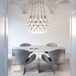 Luceplan Suspension Mesh Wireless -Lampes Boutique mesh pendel miljo3 7b37d2603b